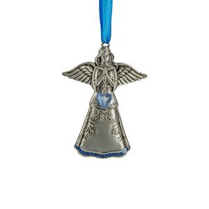 Praying Angel March Birthstone Hanging Ornament